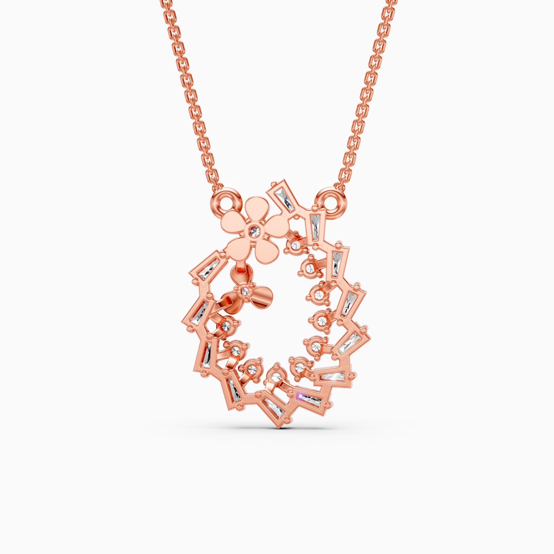 Intricate Spiral Lab Grown Diamond Pendant